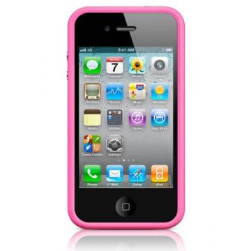 Bumper - Roze TPU-contour Roze Iphone 4 & 4S