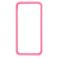 Bumper roze in transparante rand in TPU IPhone 5