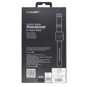 Schwarzes Krokodillederband iSmile für Apple Watch 38mm & 40mm  Gurte Apple Watch 38mm - 2