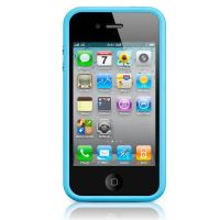 Achat Bumper - Contour TPU Bleu IPhone 4 & 4S COQ4X-021X