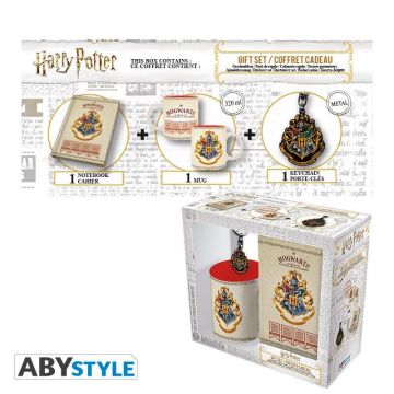 HARRY POTTER - Zweinstein geschenkdoos [Mok + Sleutelhanger + Zweinstein notitieboekje].  Harry Potter - 1
