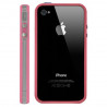 Bumper - Roze en transparante rand in TPU IPhone 4 & 4S