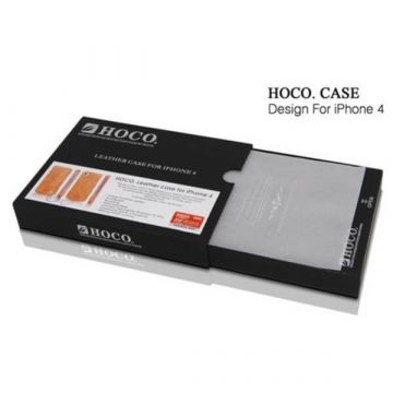 Black Leather Case Hoco Iphone 4 4S