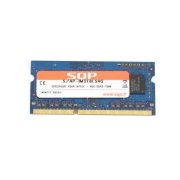 RAM SQP SoDimm 4 GB DDR3 1600 MHz - PC3-12800  MacBook Pro 15" Retina medio 2012 (A1398 - EMC 2512). - 2