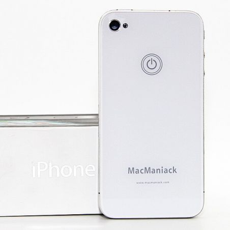 iPhone 4S achterkant MacManiack wit - iphone reparatie  Rugleuningen MacManiack iPhone 4S - 3