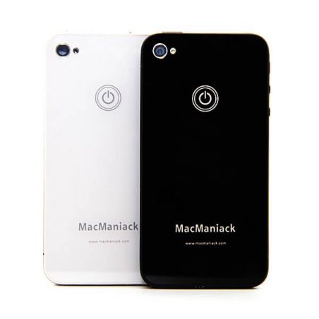 Heckschale Ersatzglas Ersatz MacManiack IPhone 4 Schwarz  Rückenschalen MacManiack iPhone 4 - 4