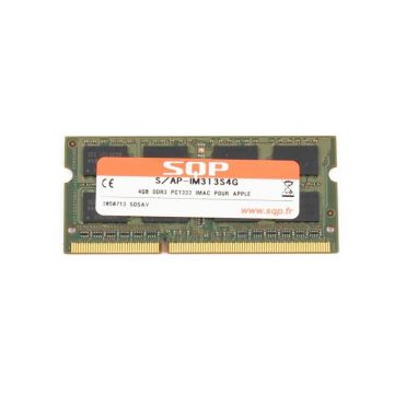 Arbeitsspeicher SQP SoDimm 4Gb DDR3 1333 MHz PC3-10600  MacBook Pro 13" Unibody Ersatzteile Anfang 2011 (A1278 - EMC 2419) - 2