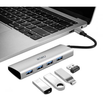 USB-C Hub MacBook Pro / Air (Alpha 4 in 1)  MacBook 12" Retina Accessories Early 2015 (A1534 - EMC 2746) - 1