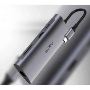 USB-C Hub MacBook / MacBook Pro / Air (Alpha 8 in 1)  MacBook 12" Retina Accessories Early 2015 (A1534 - EMC 2746) - 3