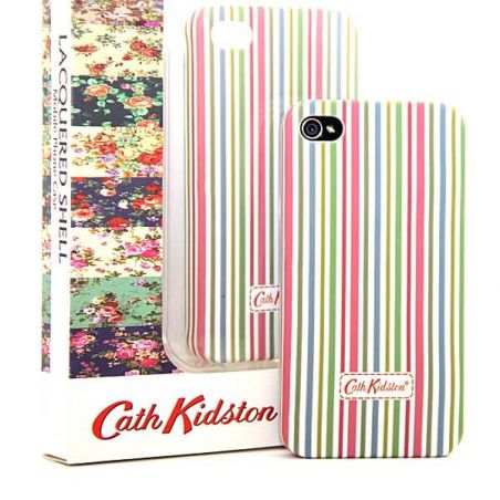 Gevoerde meerkleurige Case "Cath Kidston" voor iPhone 4  4S  Dekkingen et Scheepsrompen iPhone 4 - 6