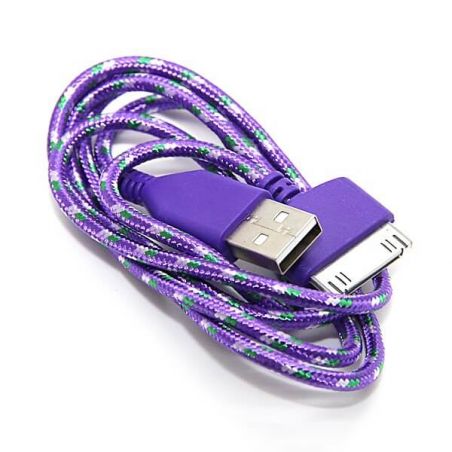 Geflochtenes USB-Kabel für iPhone iPad und iPod  Ladegeräte - Batterien externe - Kabel iPhone 4 - 3