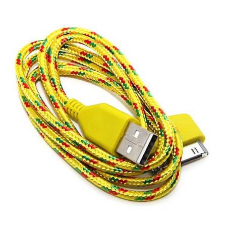 Braided USB Cable for iPhone iPad and iPod  Chargers - Powerbanks - Cables iPhone 4 - 6