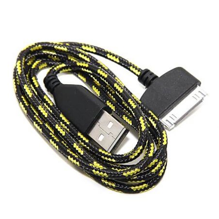 Apple kabel - usb kabel gevlochten 1 meter - iPod iPhone iPad  laders - Batterijen externes - Kabels iPhone 4 - 8