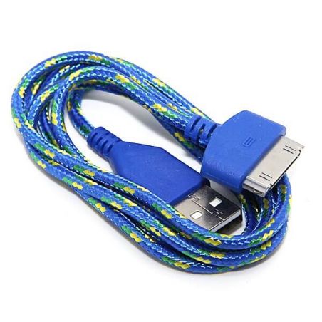 Geflochtenes USB-Kabel für iPhone iPad und iPod  Ladegeräte - Batterien externe - Kabel iPhone 4 - 10