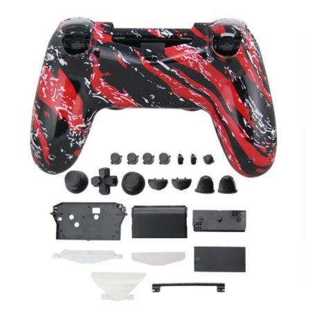 Camouflage-look joystick shells + buttons - PS4