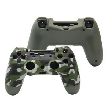 Camouflage-look controllerschelp + knop - PS4 Slank