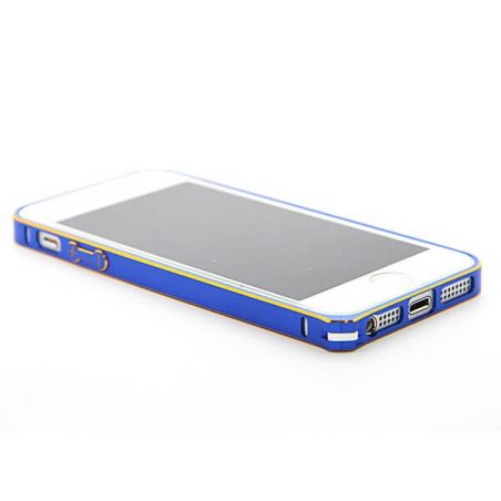 Feinste Stoßstange aus Aluminium 0,7 mm abgerundete Goldumrandung iPhone 5/5S/SE  Bumpers iPhone 5 - 8