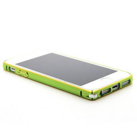 Feinste Stoßstange aus Aluminium 0,7 mm abgerundete Goldumrandung iPhone 5/5S/SE  Bumpers iPhone 5 - 12
