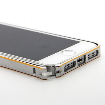 Feinste Stoßstange aus Aluminium 0,7 mm abgerundete Goldumrandung iPhone 5/5S/SE  Bumpers iPhone 5 - 18