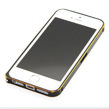 Feinste Stoßstange aus Aluminium 0,7 mm abgerundete Goldumrandung iPhone 5/5S/SE  Bumpers iPhone 5 - 19