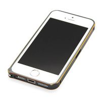 Feinste Stoßstange aus Aluminium 0,7 mm abgerundete Goldumrandung iPhone 5/5S/SE  Bumpers iPhone 5 - 23