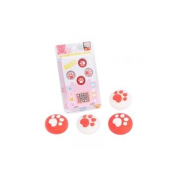 Pak van 4 Joystick Animal Crossing Cat Paw Hats voor Nintendo Switch / PS4 / PS3 / Xbox 360 / Xbox One