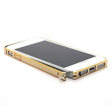 Feinste Stoßstange aus Aluminium 0,7 mm abgerundete Goldumrandung iPhone 5/5S/SE  Bumpers iPhone 5 - 28