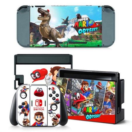 Huid voor Nintendo Switch Super Mario Odissey (Stickers)