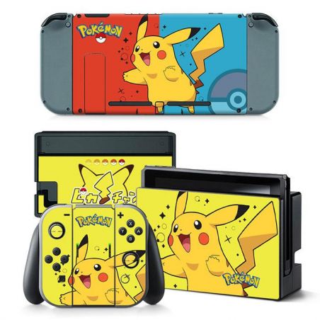 Huid voor Nintendo Switch Pikachu (Stickers)