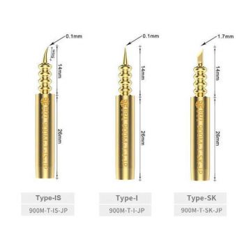 Set of 3 high quality soldering tips