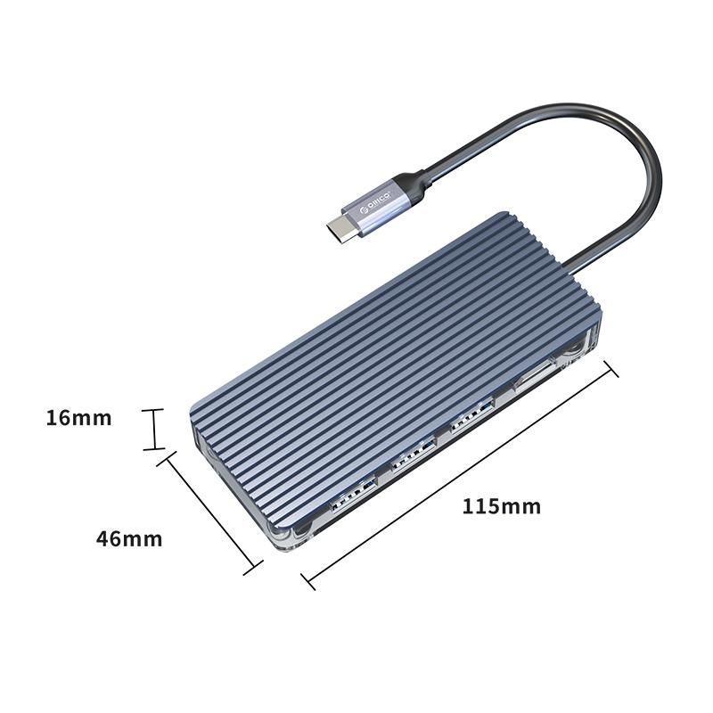 Achat Hub USB-C 6 en 1 Transparent (USB-A / HDMI / RJ45 / carte SD) -  Accessoires - MacManiack