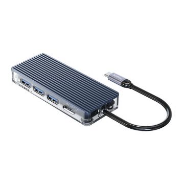 Achat Hub USB-C 7 en 1 Transparent WB-7P-GY-BP