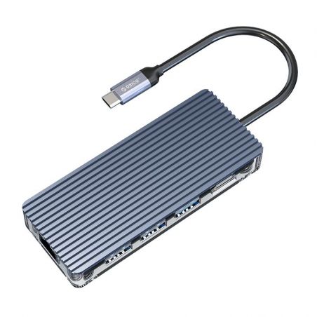 Achat Hub USB-C 8 en 1 Transparent WB-8P-GY-BP