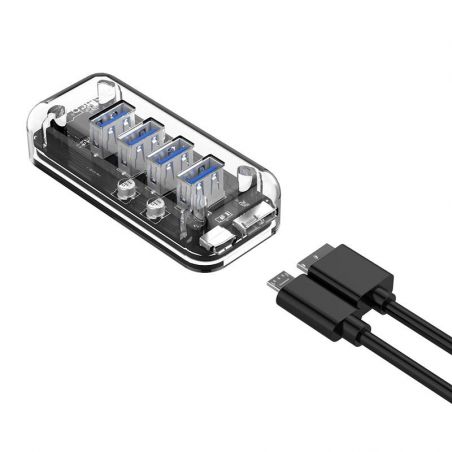 Achat Hub 4 USB 3.0 Transparent F4U-U3
