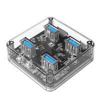 Hub 4 USB 3.0 Transparent (Square model)