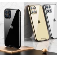 TPU glossy transparent case + G-CASE Shiny Series outline - iPhone 12 Mini
