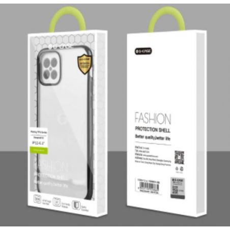 Shiny transparent TPU case + G-CASE Shiny Series outline - iPhone 12 Pro Max