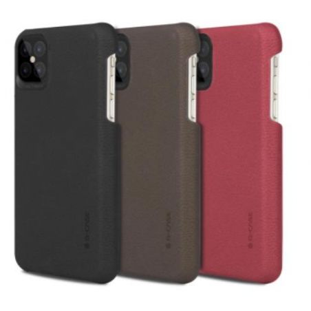 Achat Coque silicone effet cuir G-CASE New Noble Series - iPhone 12 Mini COQUE-SILI-IPH12M