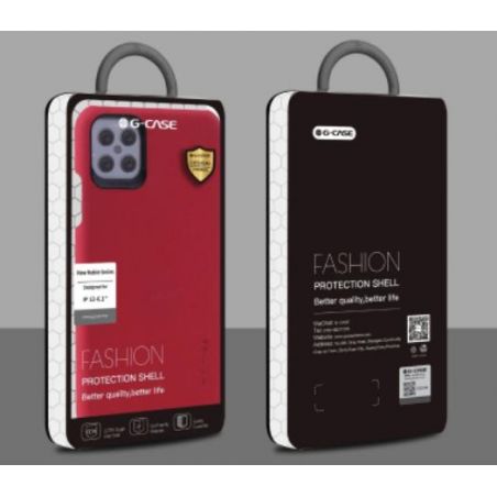 Siliconenhoesje lederen effect G-CASE New Noble Series - iPhone 12/12 Pro