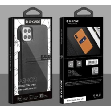 Lederen hoesje + kaarthouder G-CASE Cardcool Serie - iPhone 12/12 Pro