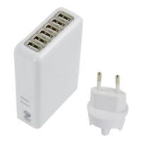 Multi-Stecker-Wandladegerät 6 USB-Ports  Ladegeräte - Batterien externe - Kabel iPhone 4 - 2