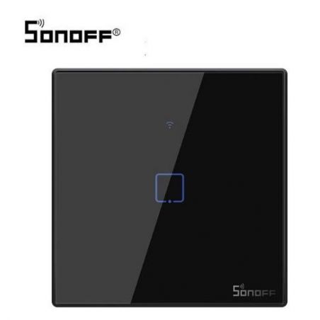 Interrupteur Connecté WiFi + RF NOIR (Simple) Sonoff Maison connectée - 1
