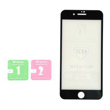 Achat Film en verre trempé incurvé 5D pour iPhone 7/8 Plus noir