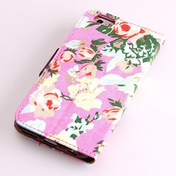 Flower style Portfolio Stand Case iPhone 6  Covers et Cases iPhone 6 - 15
