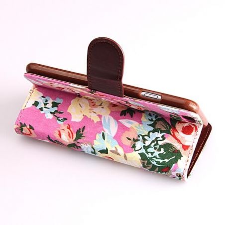 Flower style Portfolio Stand Case iPhone 6  Covers et Cases iPhone 6 - 18