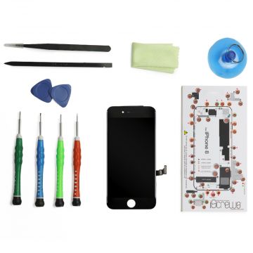 Achat Kit Ecran complet assemblé NOIR iPhone 8 (Qualité Premium) + outils KR-IPH8G-034