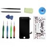 Complete screen kit assembled BLACK iPhone 7 Plus (Compatible) + tools