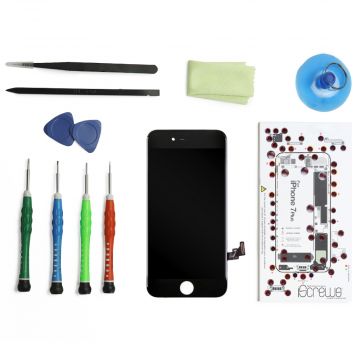 Achat Kit Ecran NOIR iPhone 7 Plus (Compatible) + outils KR-IPH7P-075