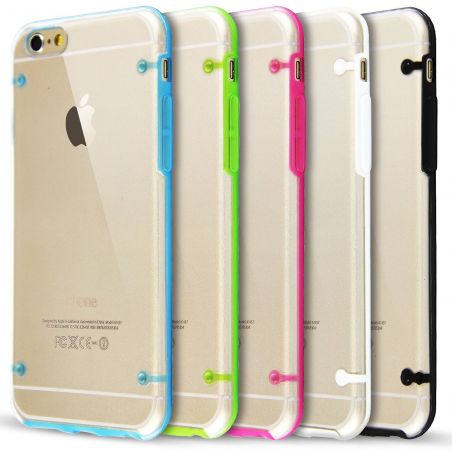 TPU iPhone 6 Plus/6S Plus soft case with coloured frame  Covers et Cases iPhone 6 Plus - 1
