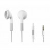 Cadeau - Écouteurs blanc avec contrôle volume iPhone iPod iPad
